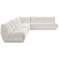Ecksofa Giselle Weiß S: 315x285 cm - Weiß, Trend, Textil (315/285cm) - Livetastic