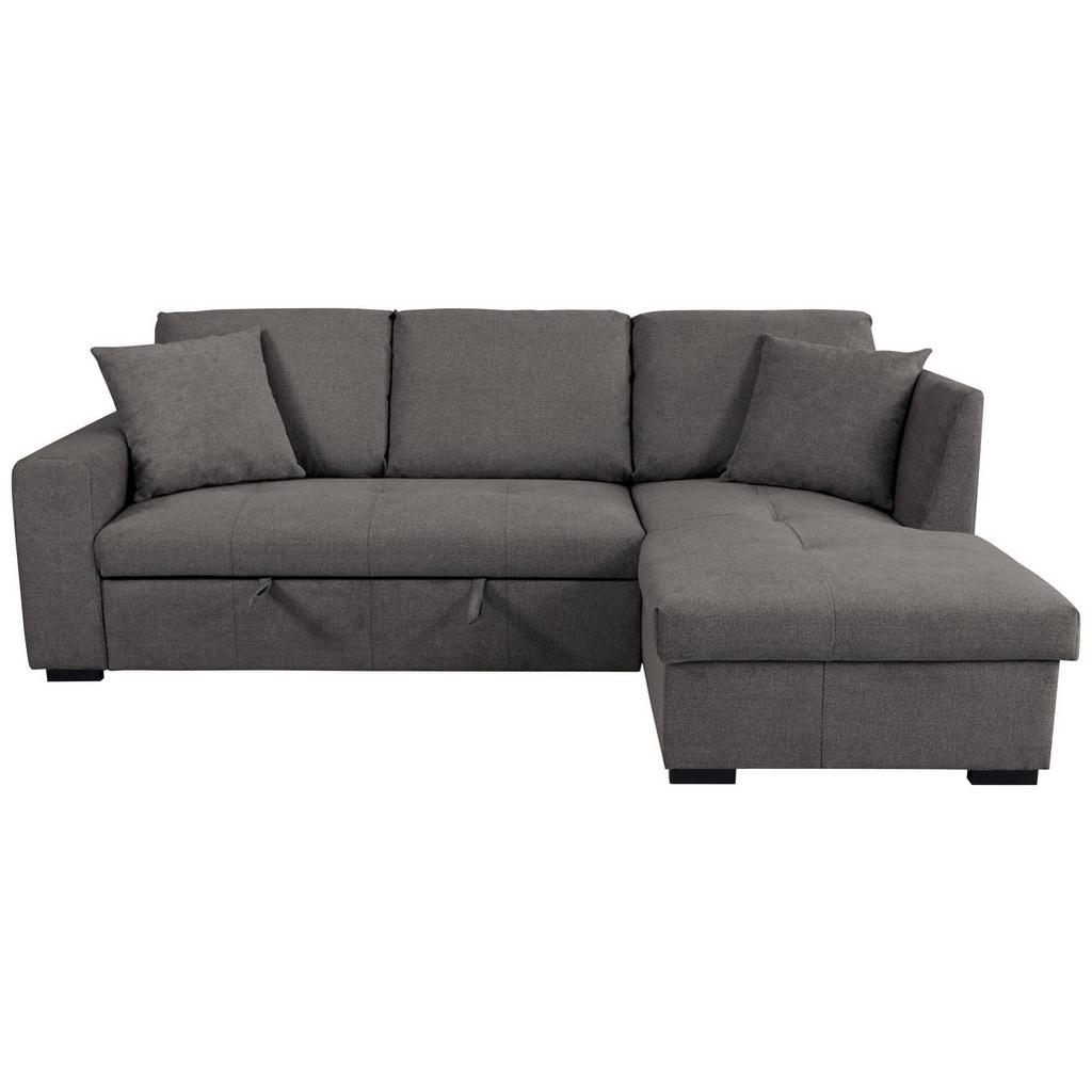 Ecksofa Lukas Dunkelgrau S: 239x158 cm