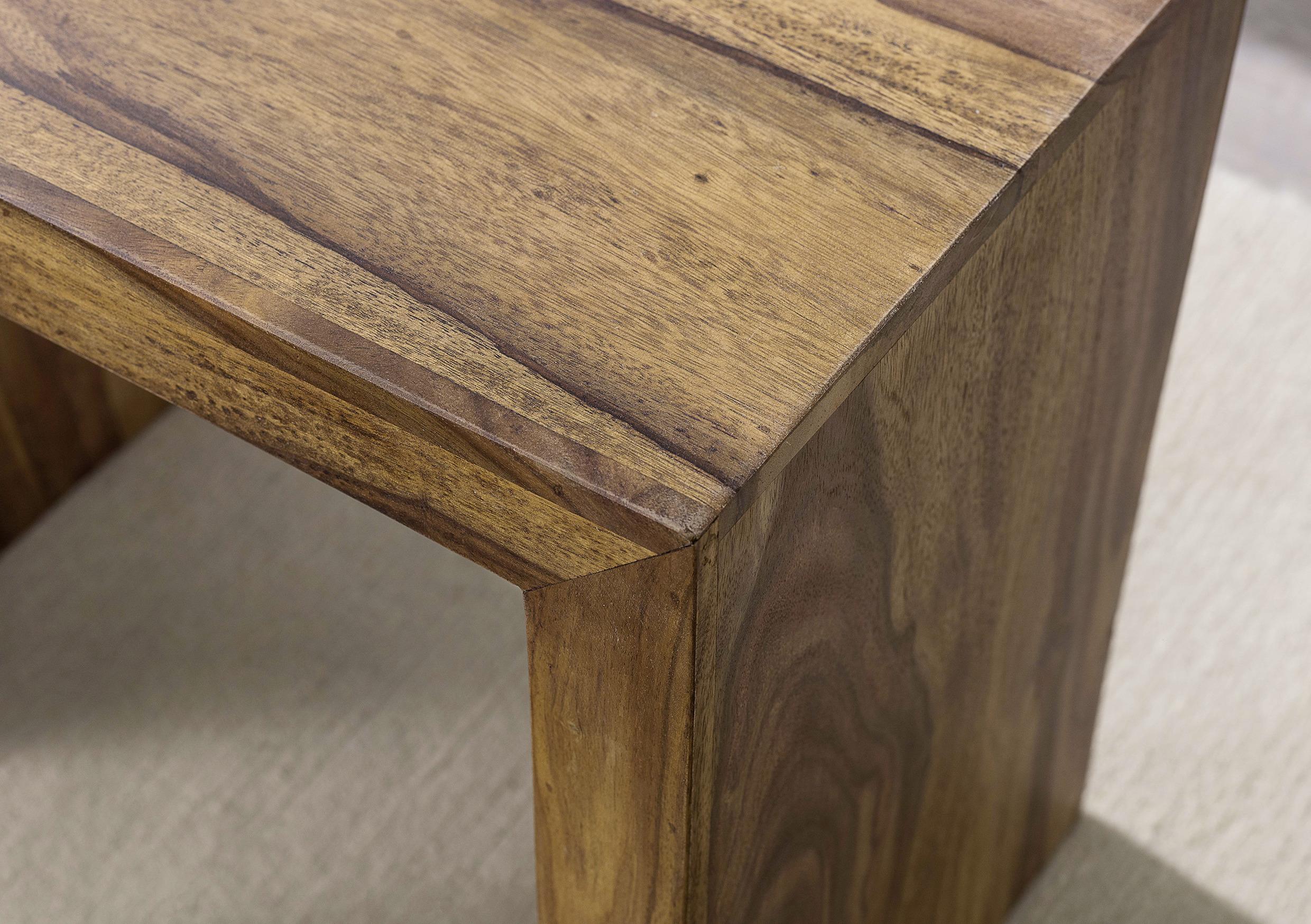 Beistelltisch quadratisch Mumbaiaus Sheesamholz 3er-Set Detail Top