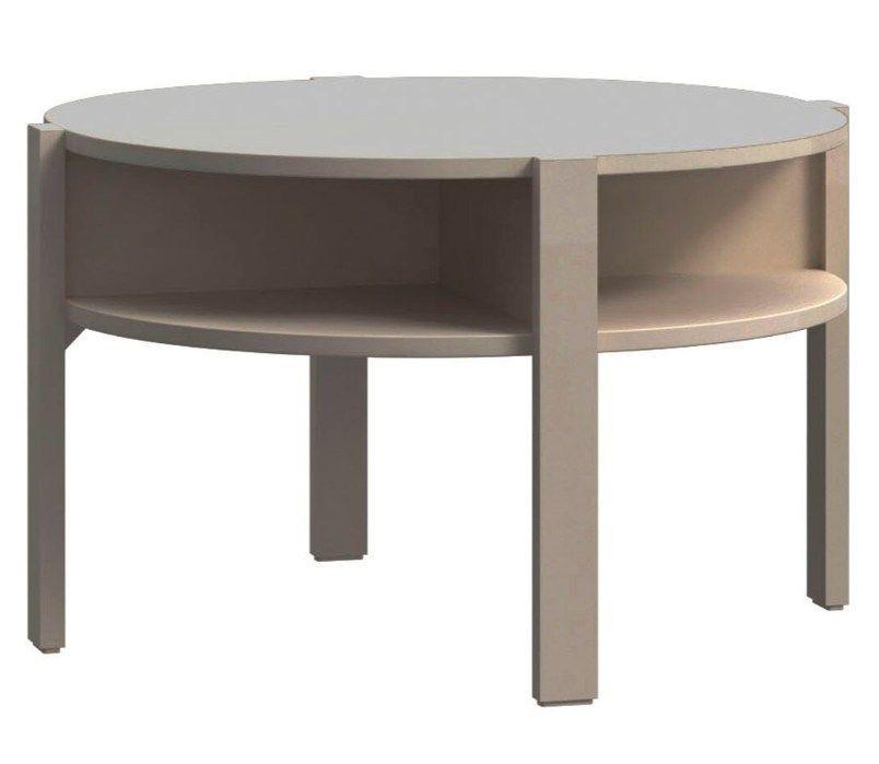 KONFERENČNÝ STOLÍK TOBAGO - biela/taupe, Modern, kompozitné drevo (74,4/45,5cm)