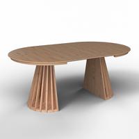 Rozťahovací stôl ENNIO 120 - farba duba, Modern, drevo/kompozitné drevo (120-160/76/120cm) - Bessagi Home