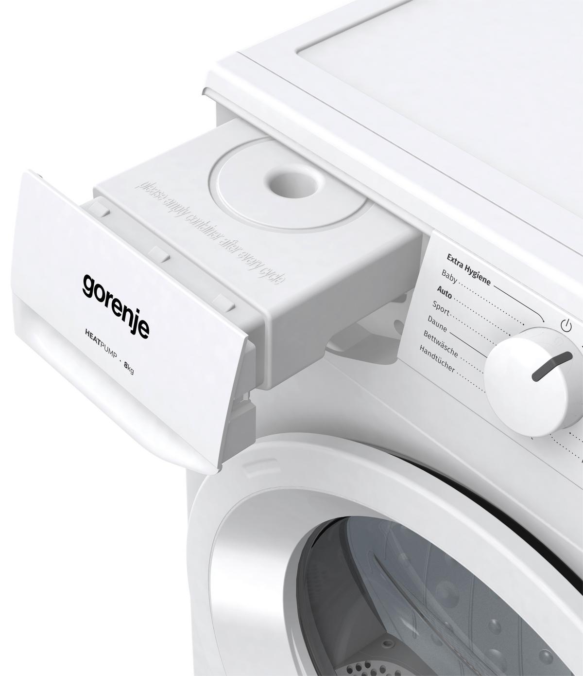 Wärmepumpentrockner D3hne82/At - Weiß, Basics (59,5/84,5/55cm) - Gorenje