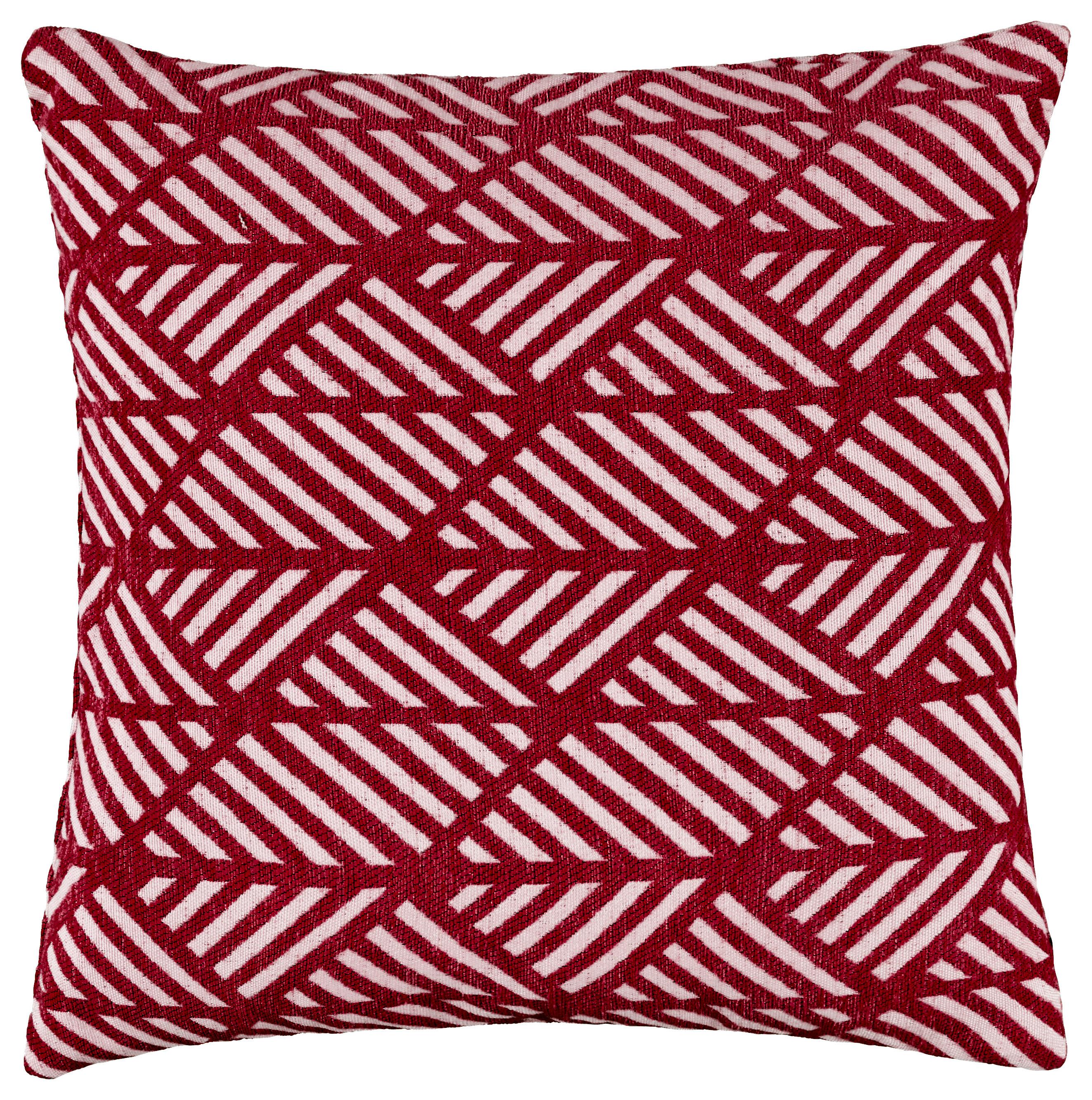 Povlak na polštář Mary Jacquard, 45/45cm,bordová - bordeaux, Moderní, textil (45/45cm) - Mary's