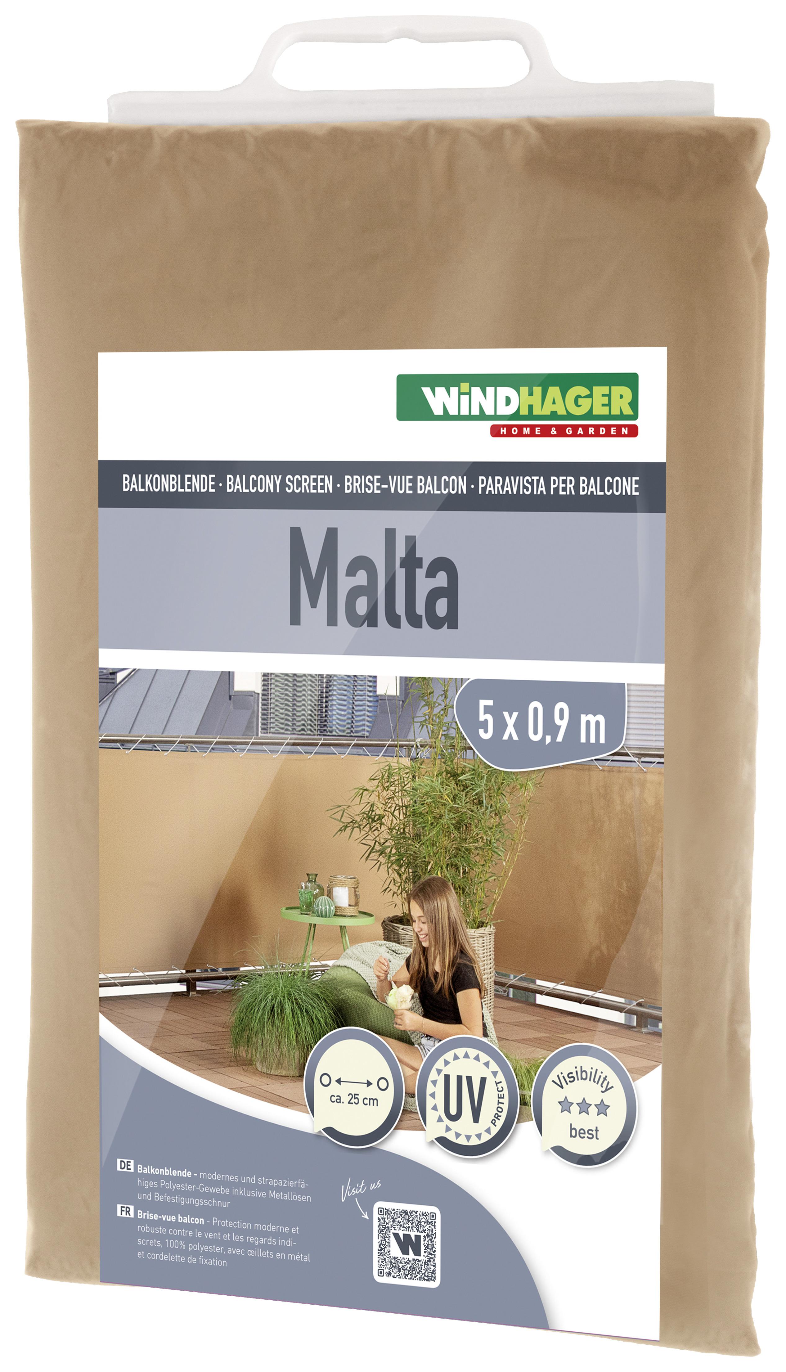 Sichtschutz Malta BxL: 90x500 cm Olivgrün - Olivgrün, Basics, Textil (90/500cm)