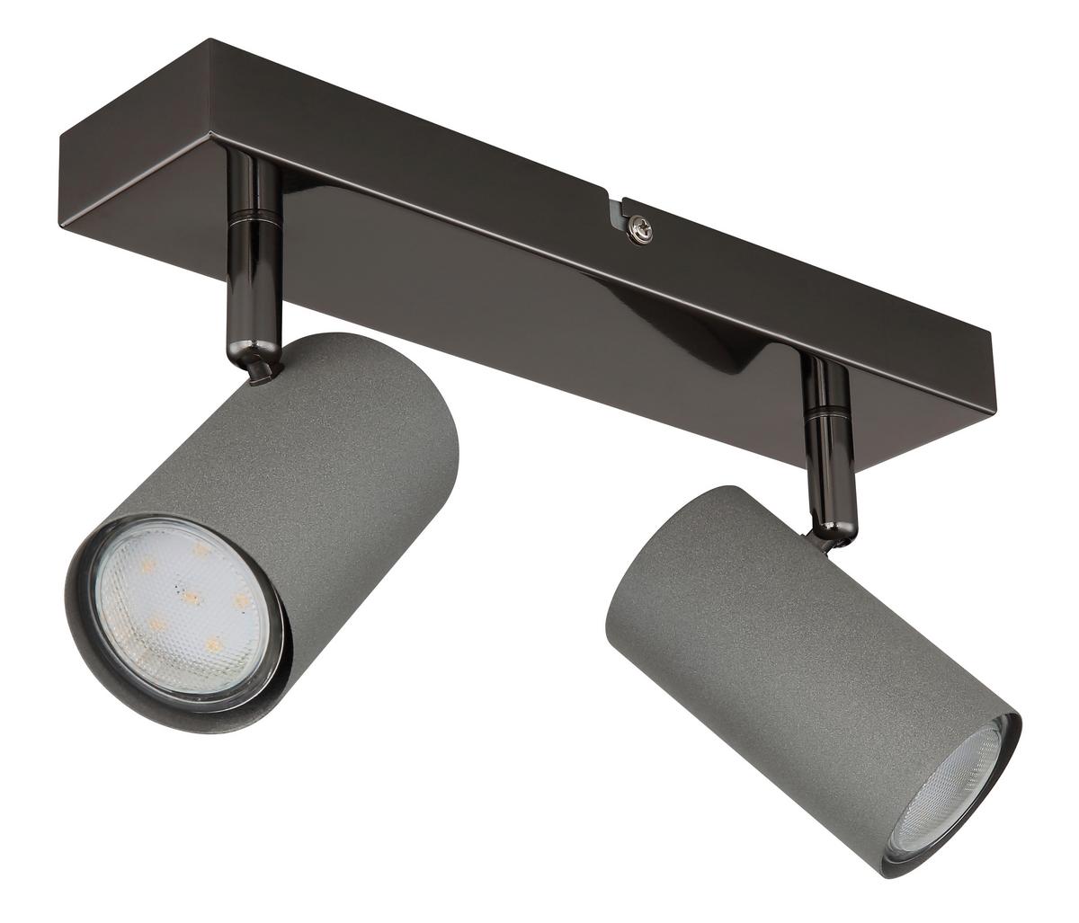 Strahler 57911-2s - Schwarzchrom/Grau, Design, Metall (26/10/12cm) - Globo