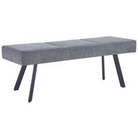 Sitzbank Paros Ohne Lehne Anthrazit, B: 140 Cm - Anthrazit/Schwarz, KONVENTIONELL, Textil/Metall (140/49/47cm) - MID.YOU