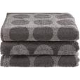 Handtuchset Ulli - 3er Pack - Grau, MODERN, Textil (50/90cm) - Luca Bessoni