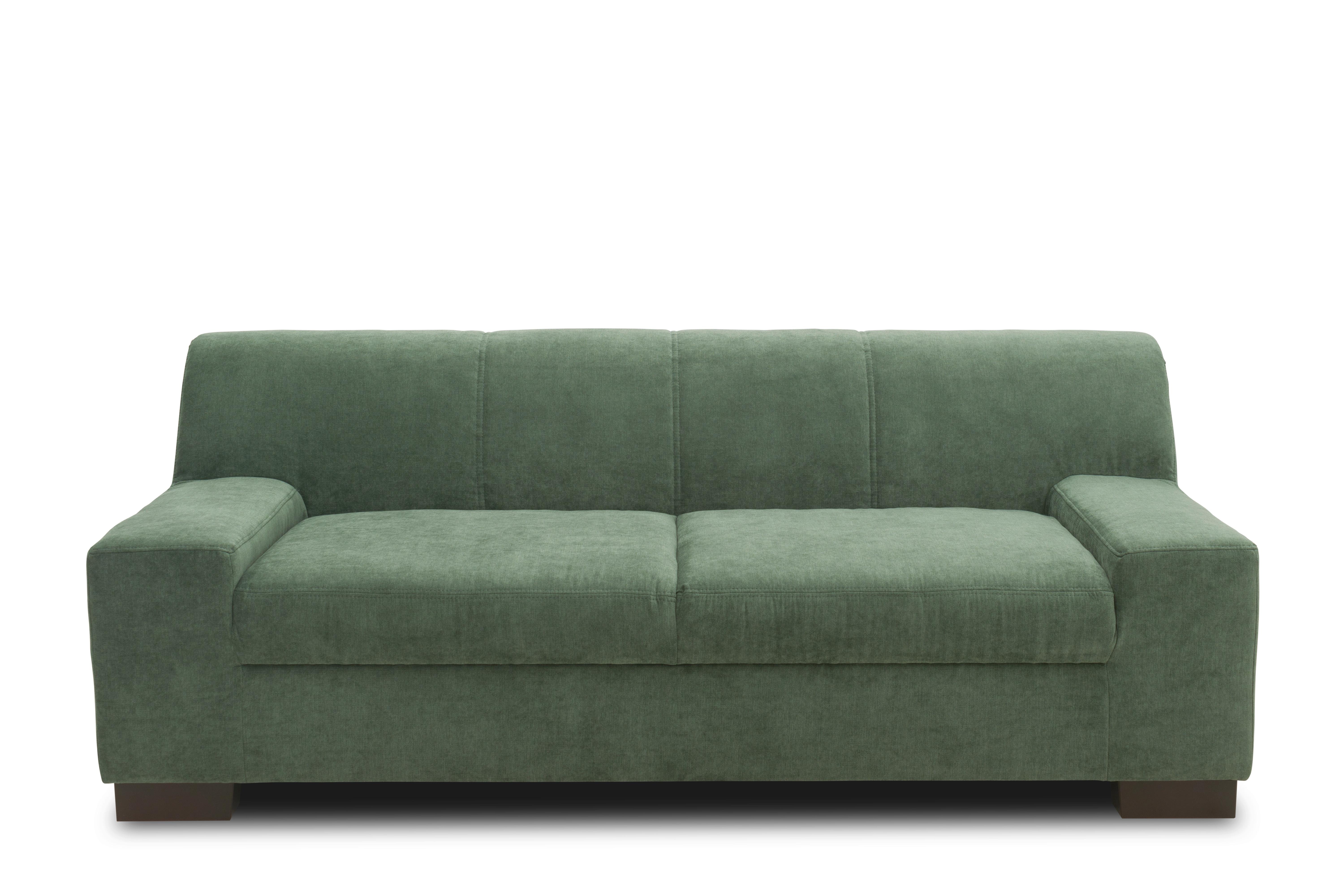 2-sitzer-sofa Norma Grün - Wengefarben/Grün, Design, Textil (194/74/85cm) - MID.YOU