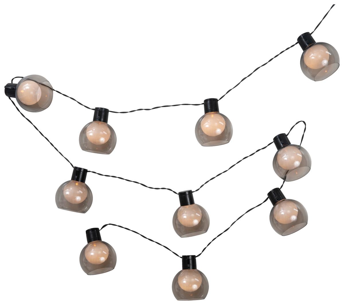 Svetelná reťaz BENNY - biela/svetlosivá, kov/plast (210cm) - Mömax