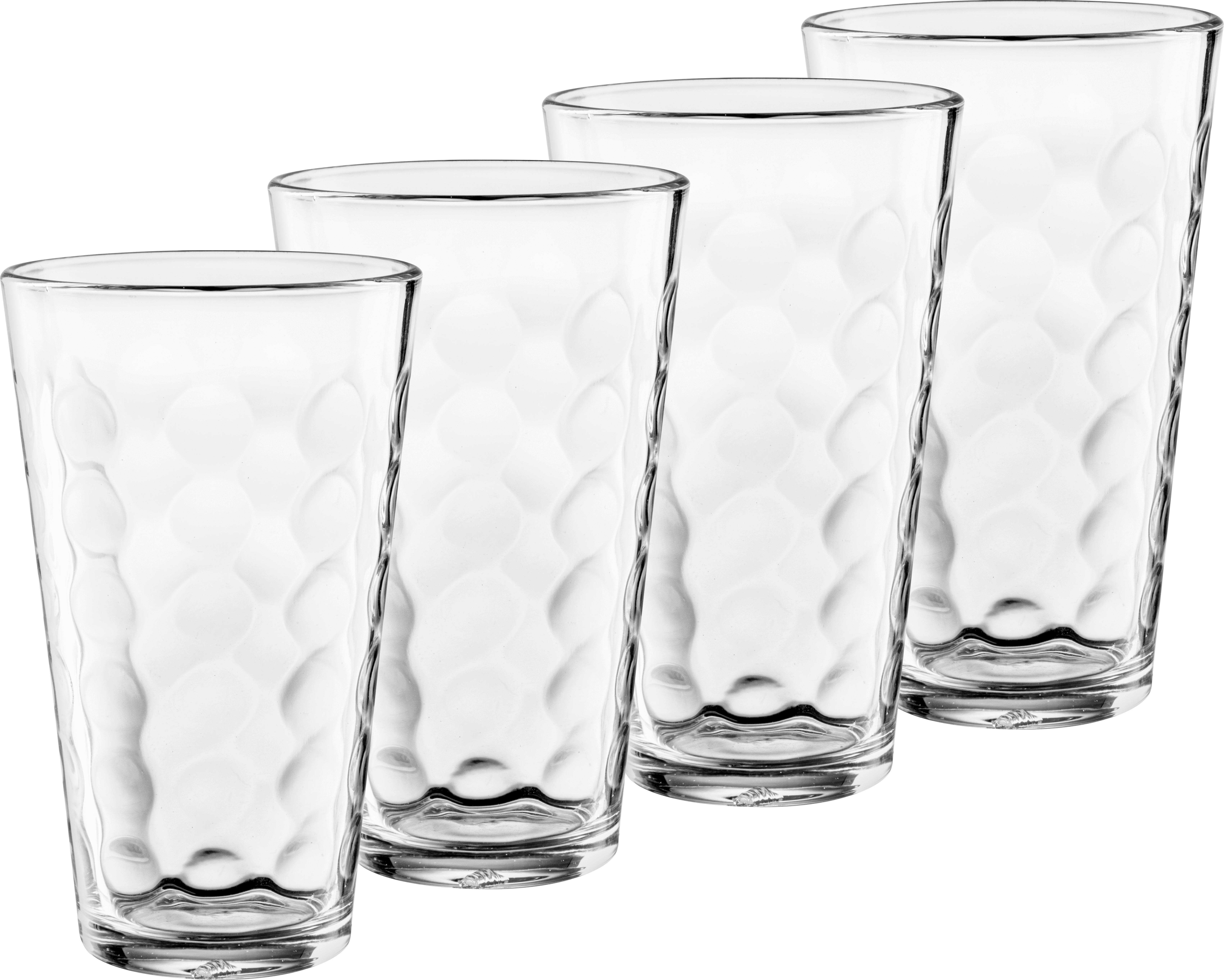 SADA POHÁROV NA PITIE DOTS -TOP- - číra, Konventionell, sklo (6/14,7/8,7cm) - Mömax