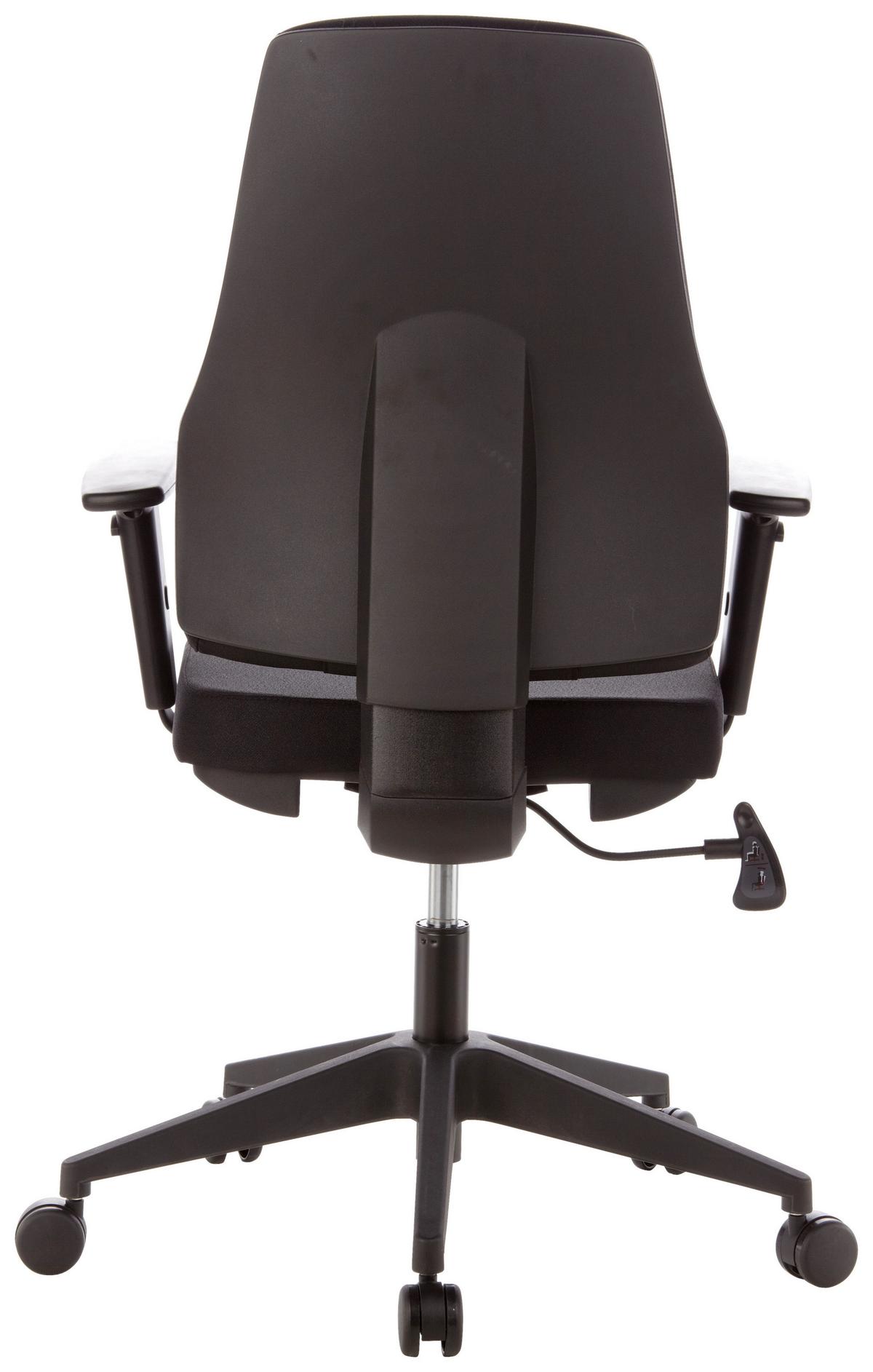 Bürostuhl Pro-Tec 100 mit Armstützen Schwarz - Schwarz, MODERN, Kunststoff/Textil (57/126/45cm) - MID.YOU
