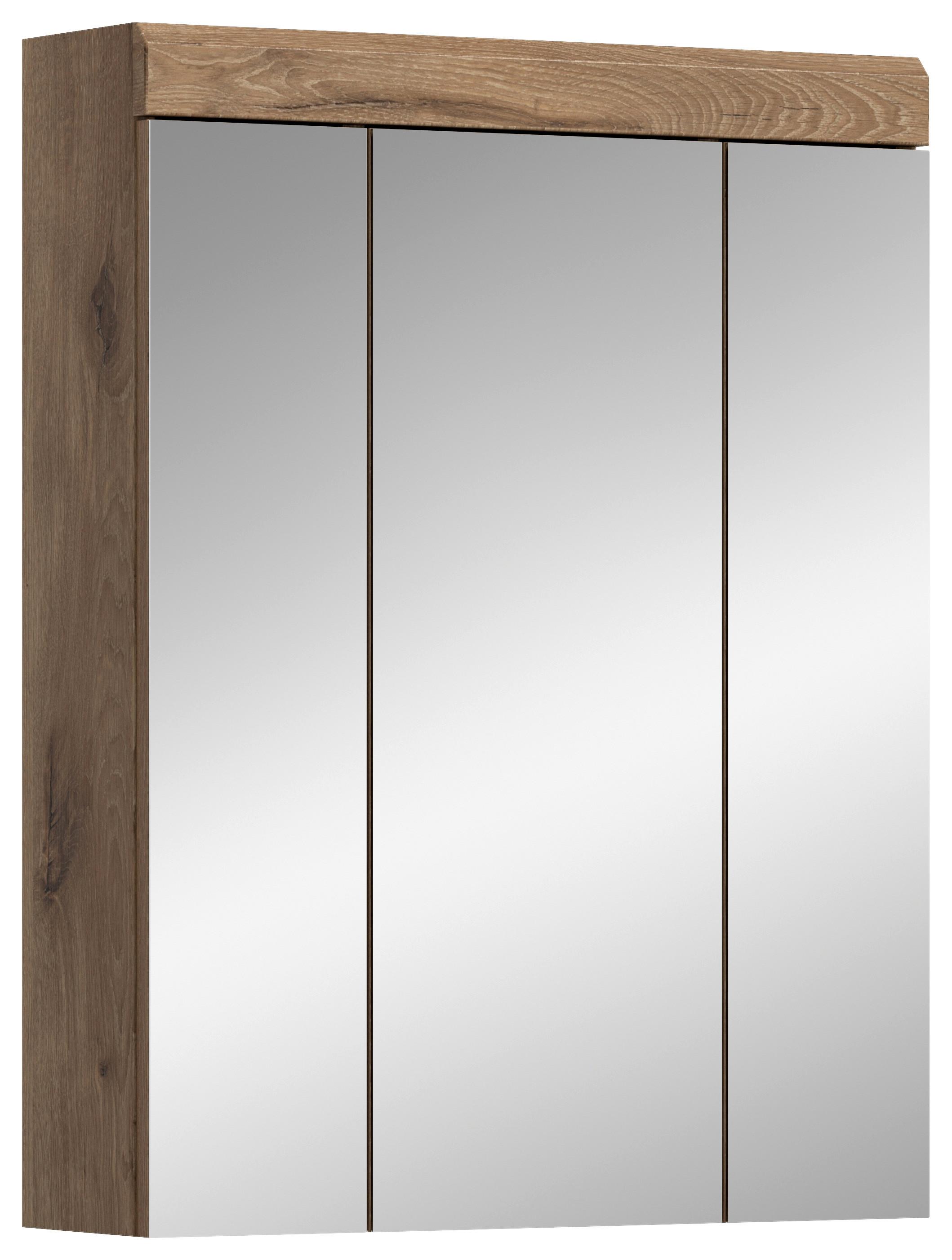 Spiegelschrank Wave Spiegelglas B: 60 cm - MODERN, Glas/Holzwerkstoff (60/79/18cm) - MID.YOU