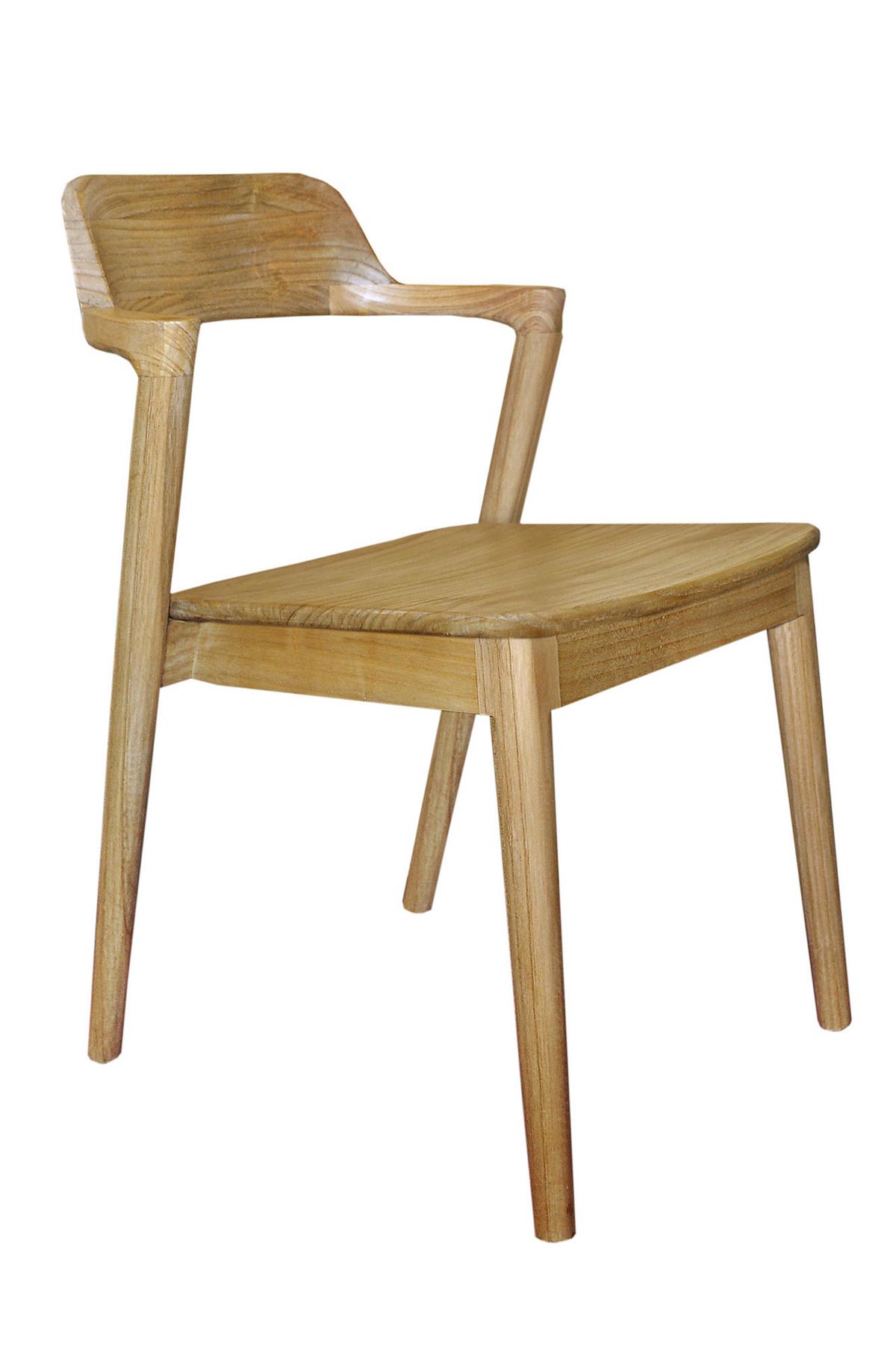 Stuhl Scandi Holz Naturfarben, B: 60 Cm - Naturfarben, ROMANTIK / LANDHAUS, Holz (60/78/50cm)