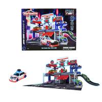 Parkgarage 2stöckig Aufzug, Rampe, Licht & Sound - Multicolor, MODERN, Kunststoff (46,7/23,5/22,5cm)