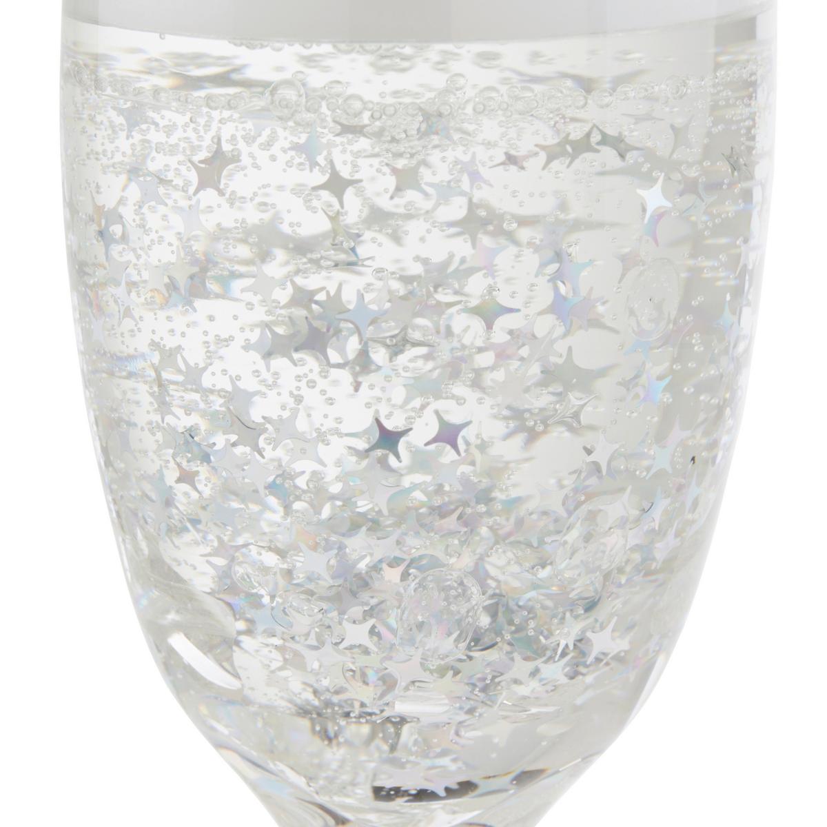 Kerzen Im Glas Bella Silberfarben / Goldf. Dxh: 5x22 Cm - Transparent/Silberfarben, MODERN, Glas/Naturmaterialien (5/22cm)