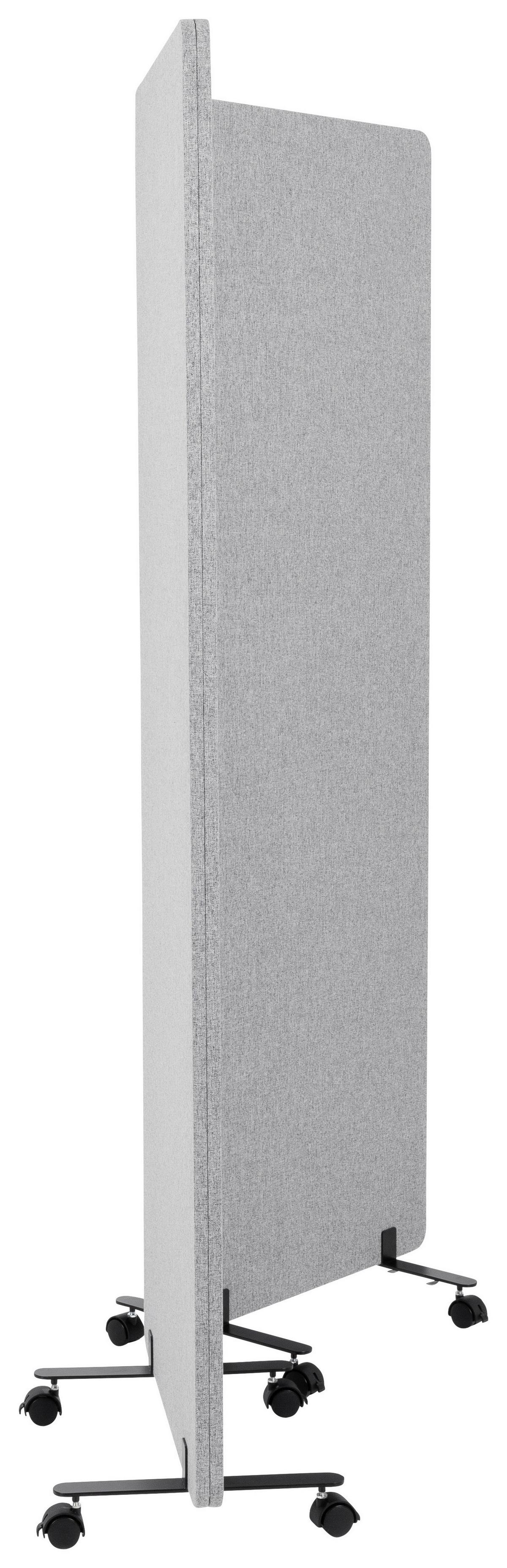 Trennwand Flexmiut - Hellgrau, Basics, Kunststoff/Textil (60/177/35cm) - MID.YOU