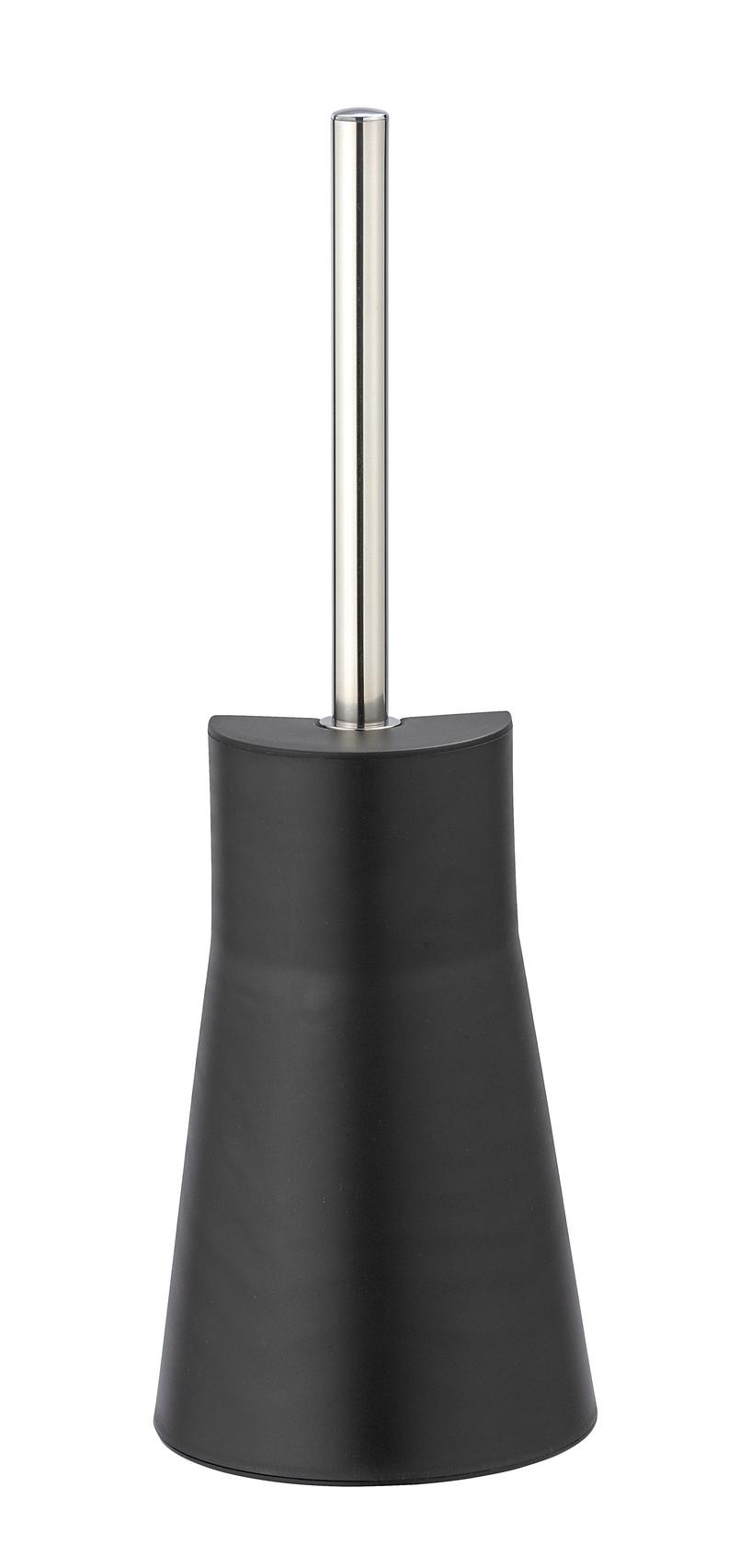 Wc-kefe Szett Modell Arese 24300100 - fekete/nemesacél, Konventionell, műanyag/fém (12,3cm) - Wenko