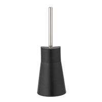 Wc-kefe Szett Modell Arese 24300100 - fekete/nemesacél, Konventionell, műanyag/fém (12,3cm) - Wenko