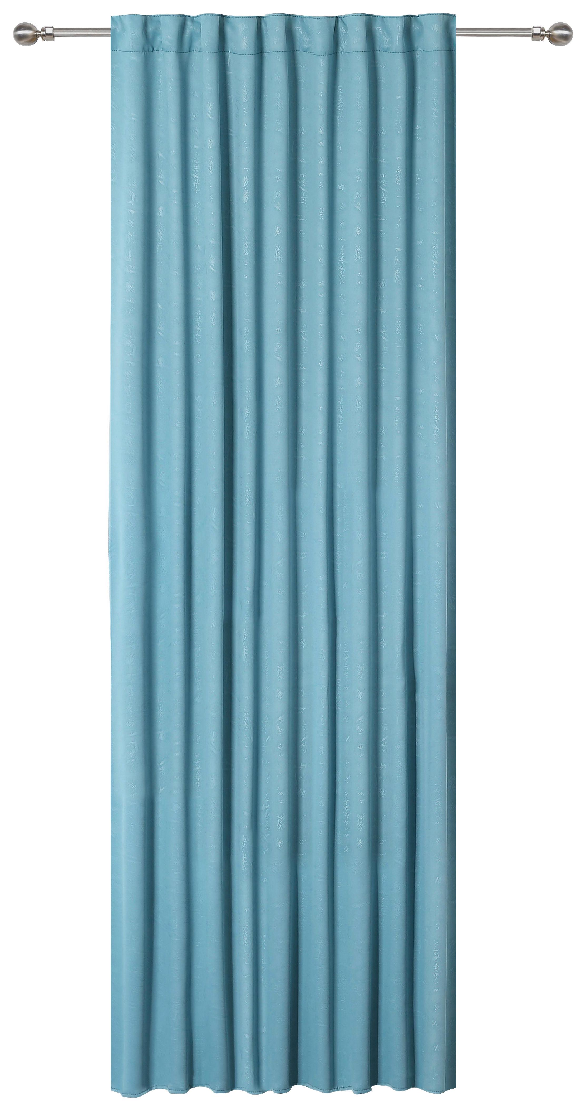 Sötétítőfüggöny Kb. 140/245cm - kék, Romantik / Landhaus, textil (140/245cm) - James Wood