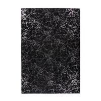 Teppich Bijou 225 Schwarz/Silberfarben, 80x150cm - Silberfarben/Schwarz, KONVENTIONELL, Textil (80/150cm)