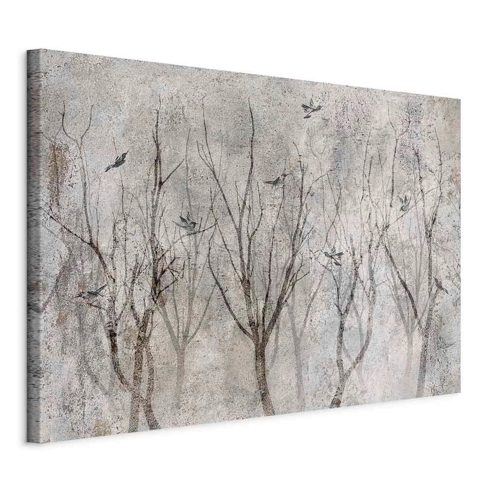 Leinwandbild Schwarz Grauweiß B: 120 cm