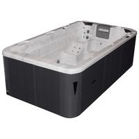 Whirlpool Acryl Swimspa Fano Hydro Jets 400x228x126 Cm - Silberfarben/Weiß, Design, Kunststoff (400/228/126cm)