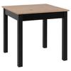 Esstisch Ausziehbar Coburg 80-120x80x76,5 Cm Eiche Dekor - Schwarz/Eiche Artisan, Basics, Holzwerkstoff (80/80/76,5cm) - MID.YOU