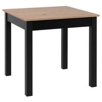 Esstisch Ausziehbar Coburg 80-120x80x76,5 Cm Eiche Dekor - Schwarz/Eiche Artisan, Basics, Holzwerkstoff (80/80/76,5cm) - MID.YOU