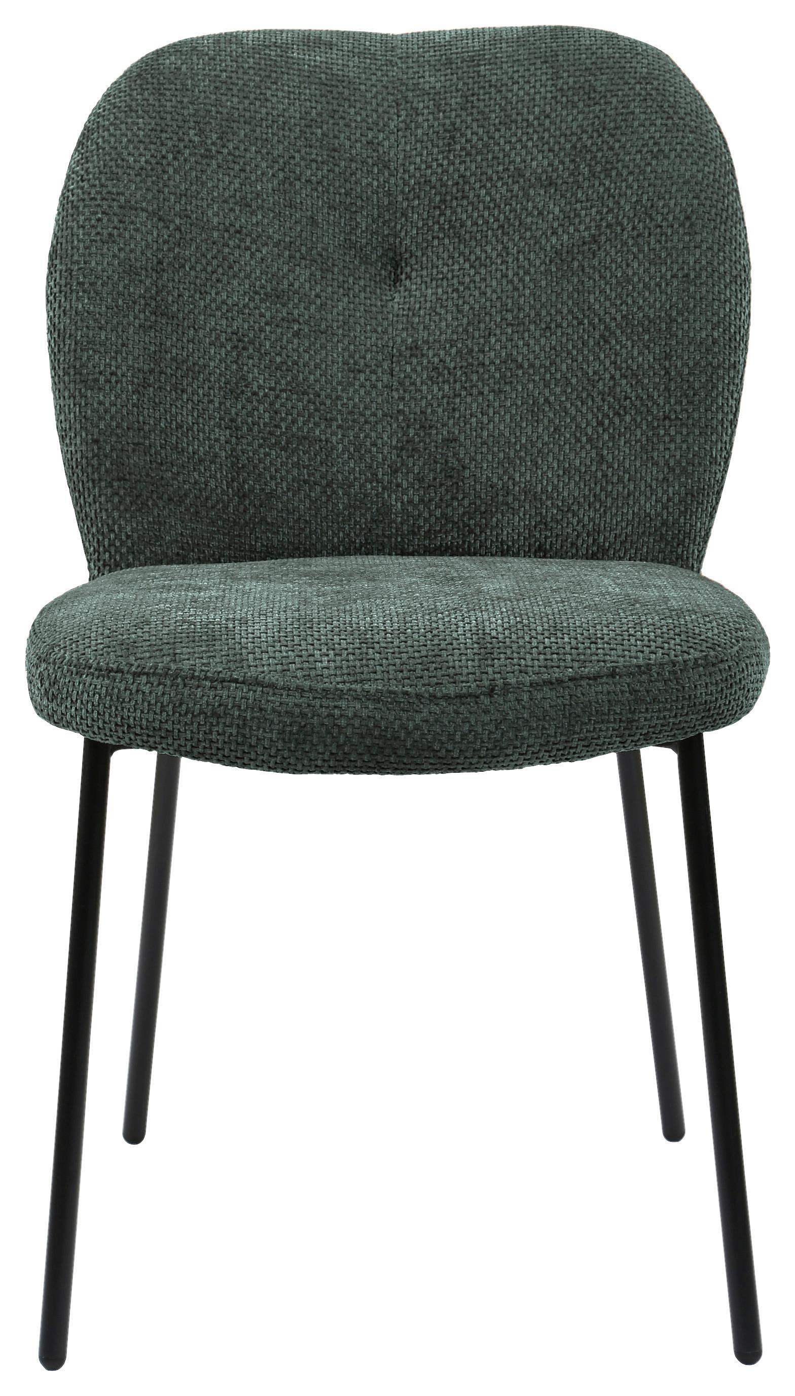 Židle Mara, zelená - černá/zelená, Lifestyle, kov/dřevo (52/87/64cm) - Mömax