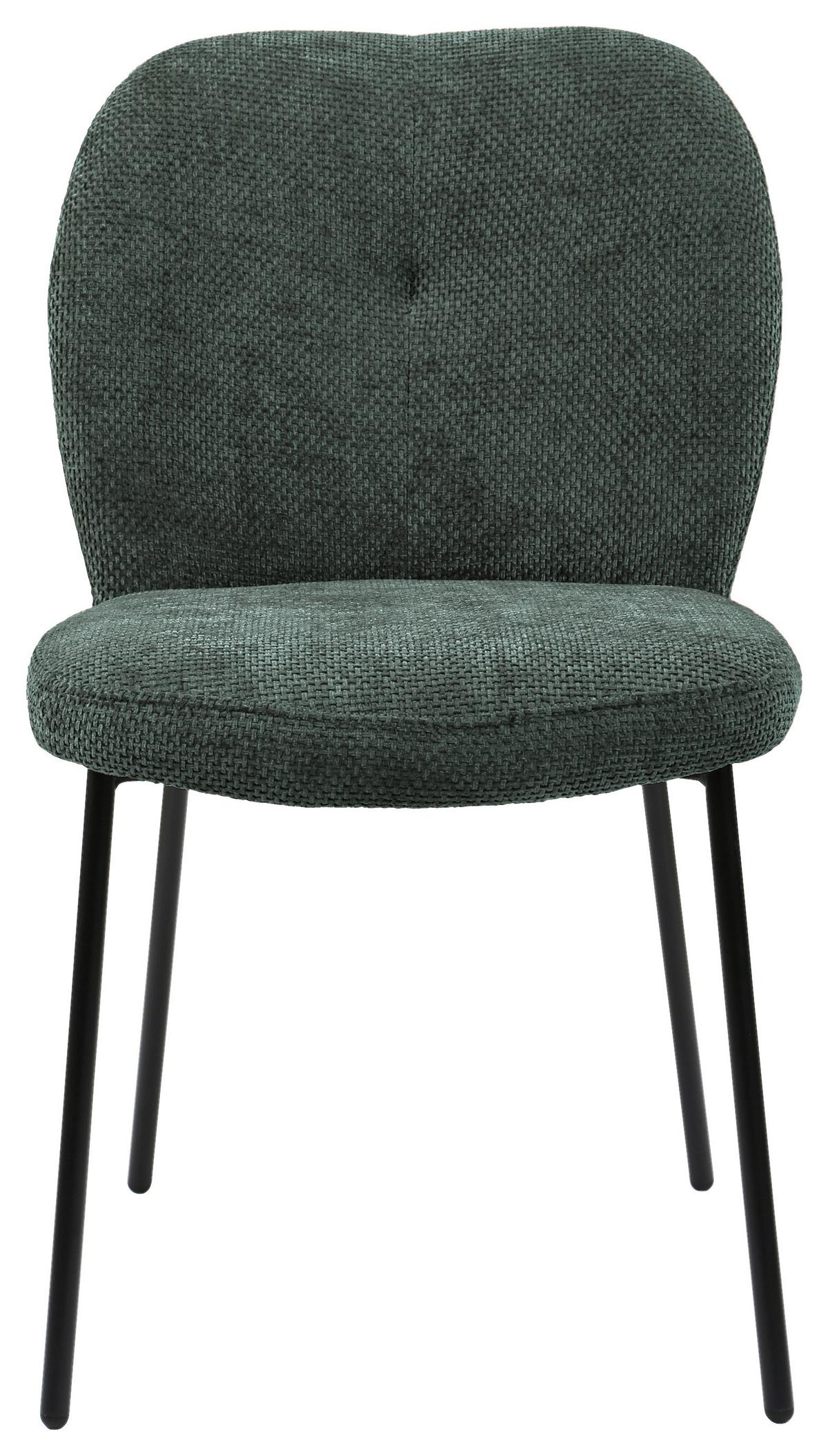 Židle Mara, zelená - černá/zelená, Lifestyle, kov/dřevo (52/87/64cm) - Mömax
