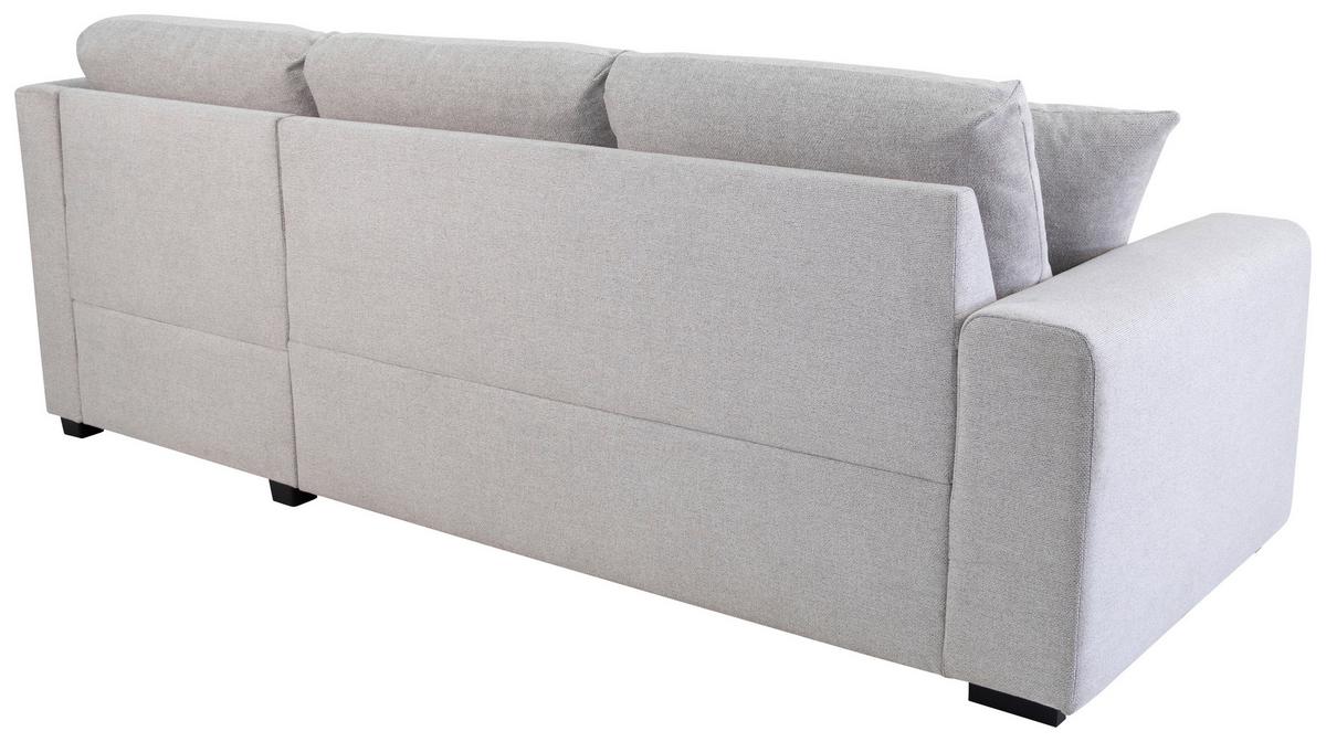 Ecksofa Lukas Silberfarben S: 239x158 Cm - Silberfarben, Trend, Textil (239/158cm)