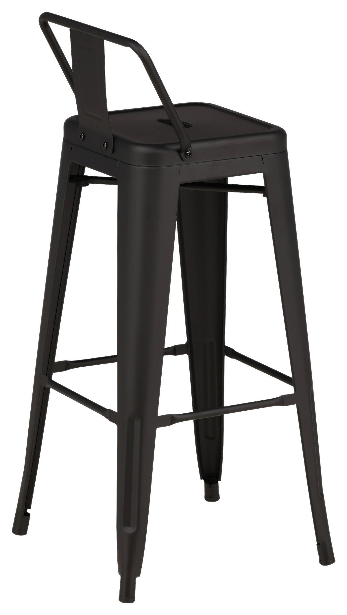 Barhocker-set Tempe - Schwarz, Design, Metall (43/94/43cm) - Livetastic