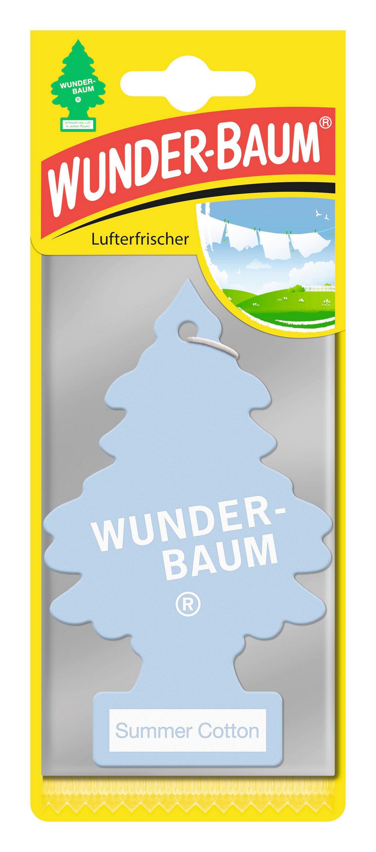 Autóillatosító Wunderbaum  Lt Summer Cotton - kék, papír (7/19/0.3cm)