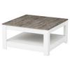 KONFERENČNÝ STOLÍK ATHENA - biela/tmavý dub, Design, kompozitné drevo (89/89/45cm) - Livetastic