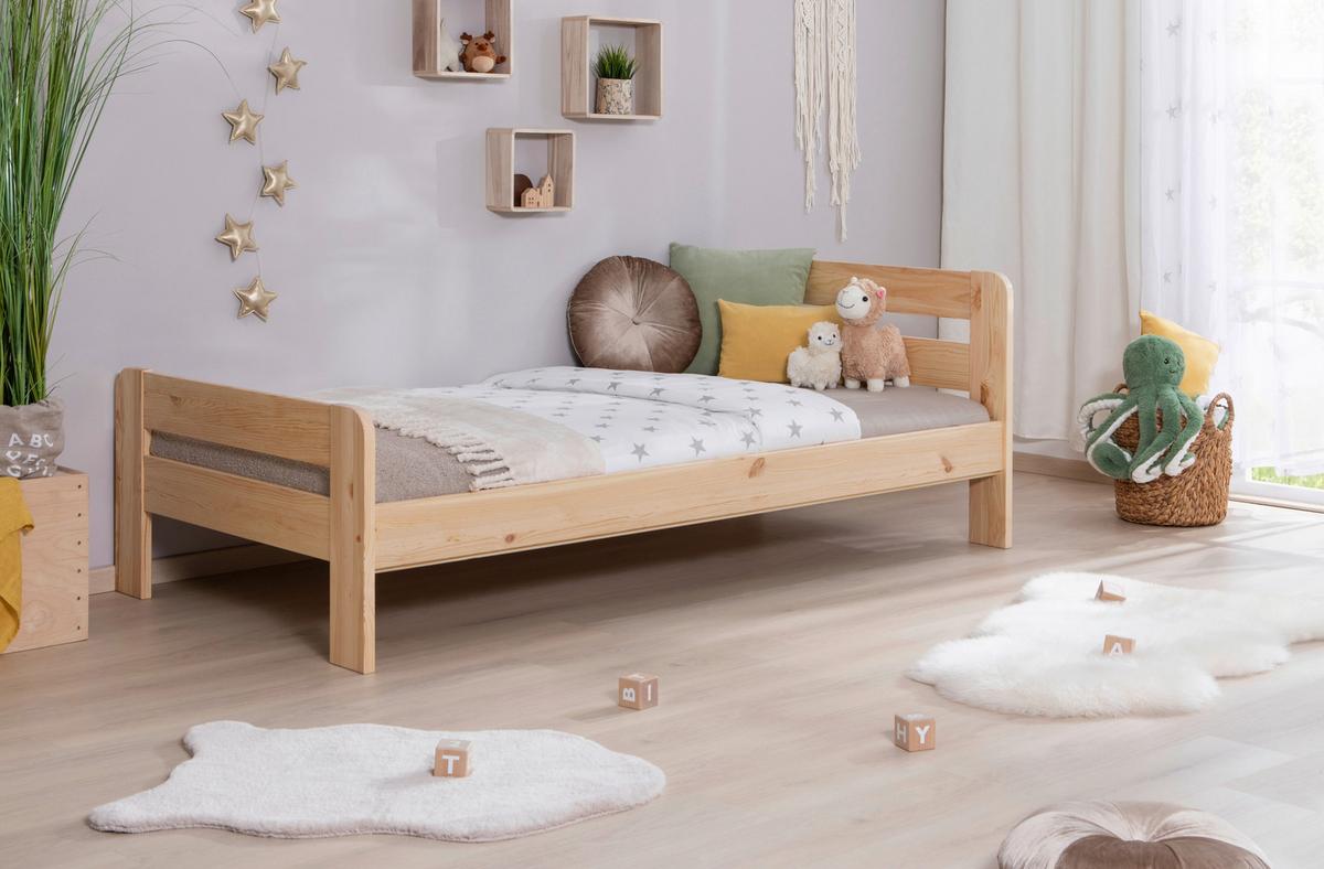 Bett Bennet Naturfarben Lf: 90x200 cm - Naturfarben, MODERN, Holz (90/200cm) - MID.YOU