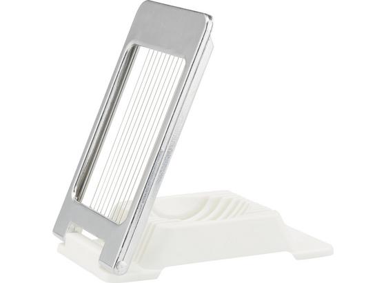 Krájač Na Vajíčka Elisa - biela/strieborná, kov/plast (8/13cm) - Fackelmann Krájač Na Vajíčka Elisa - biela/strieborná, kov/plast (8/13cm) - Fackelmann