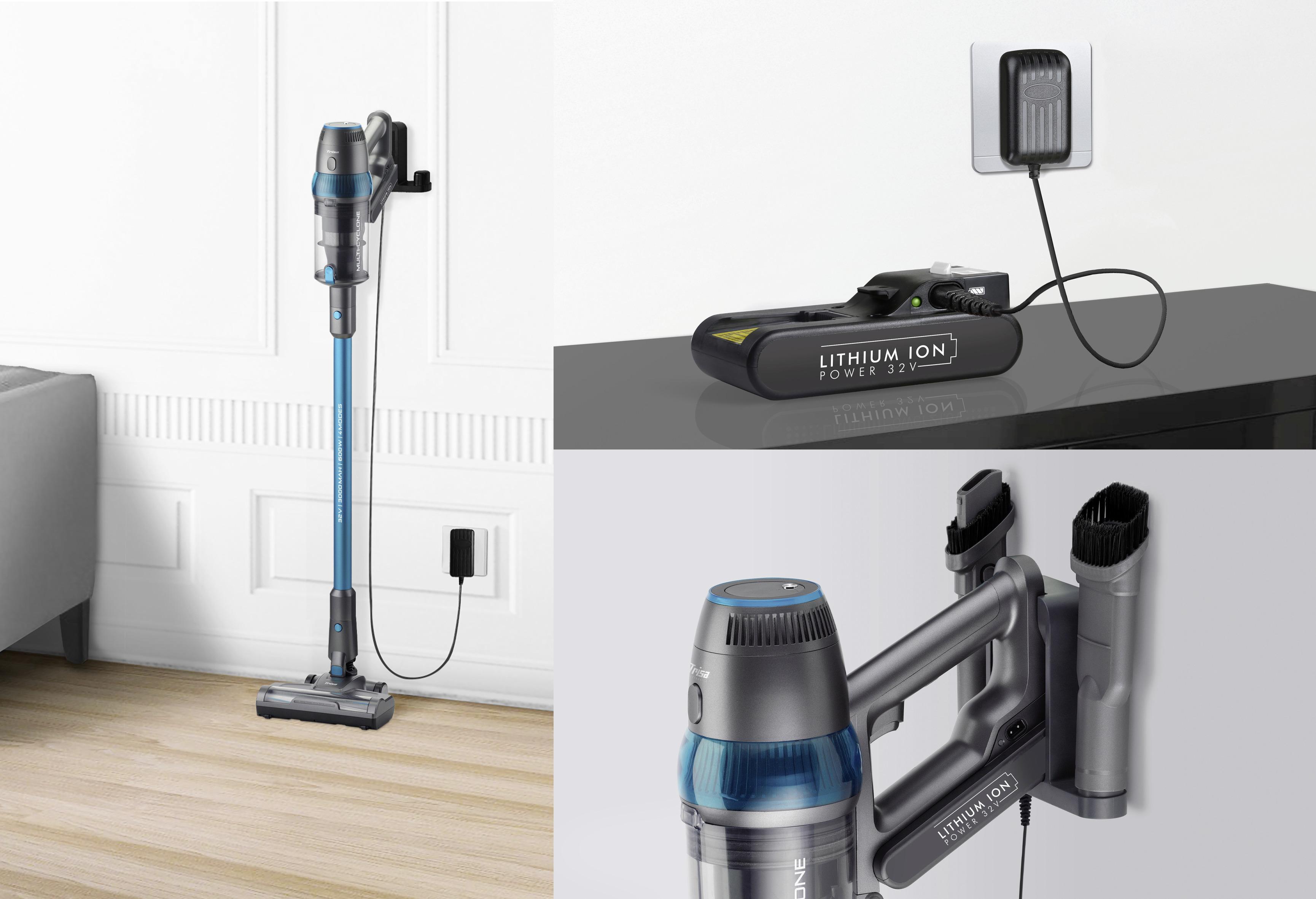 Akku-Staubsauger inkl. Wandhalterung 50 W