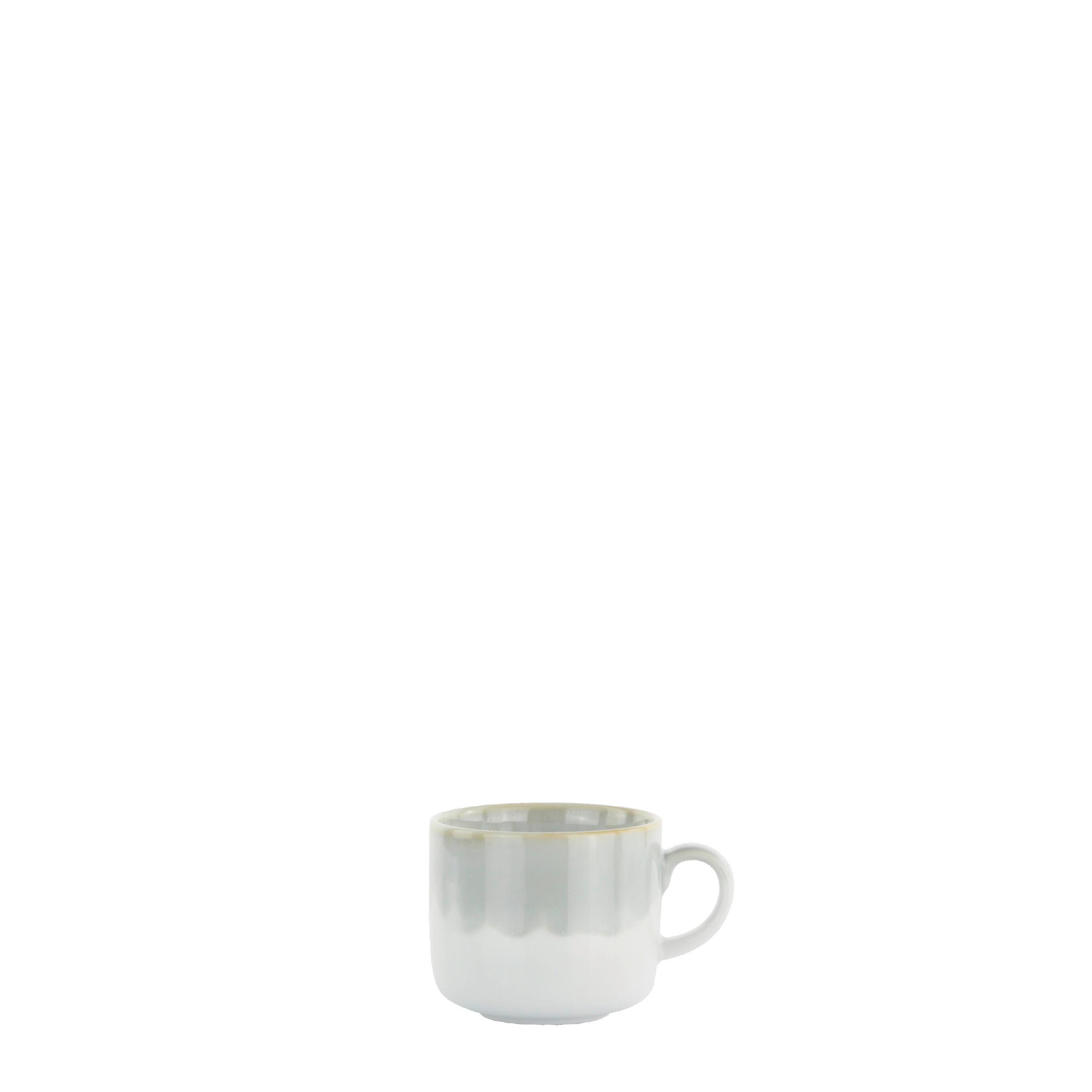 Šálek a podšálek na espresso SATURN - zelená, Moderní, keramika - Mömax