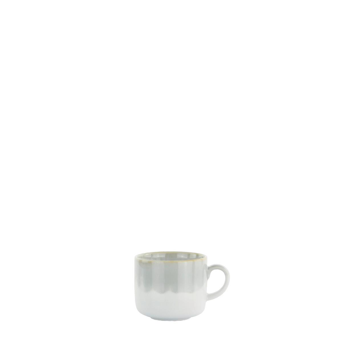 Šálek a podšálek na espresso SATURN - zelená, Moderní, keramika - Mömax