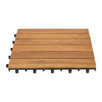 Terrassenfliese Rudi 10er Set Je ca. 30x30 cm Akazienholz - Akaziefarben, MODERN, Holz/Kunststoff (30/30cm) - Ondega