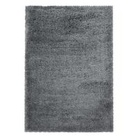 Hochflor Teppich Hellgrau Fluffy 60x110 Cm - Hellgrau, Basics, Textil (60/110cm)