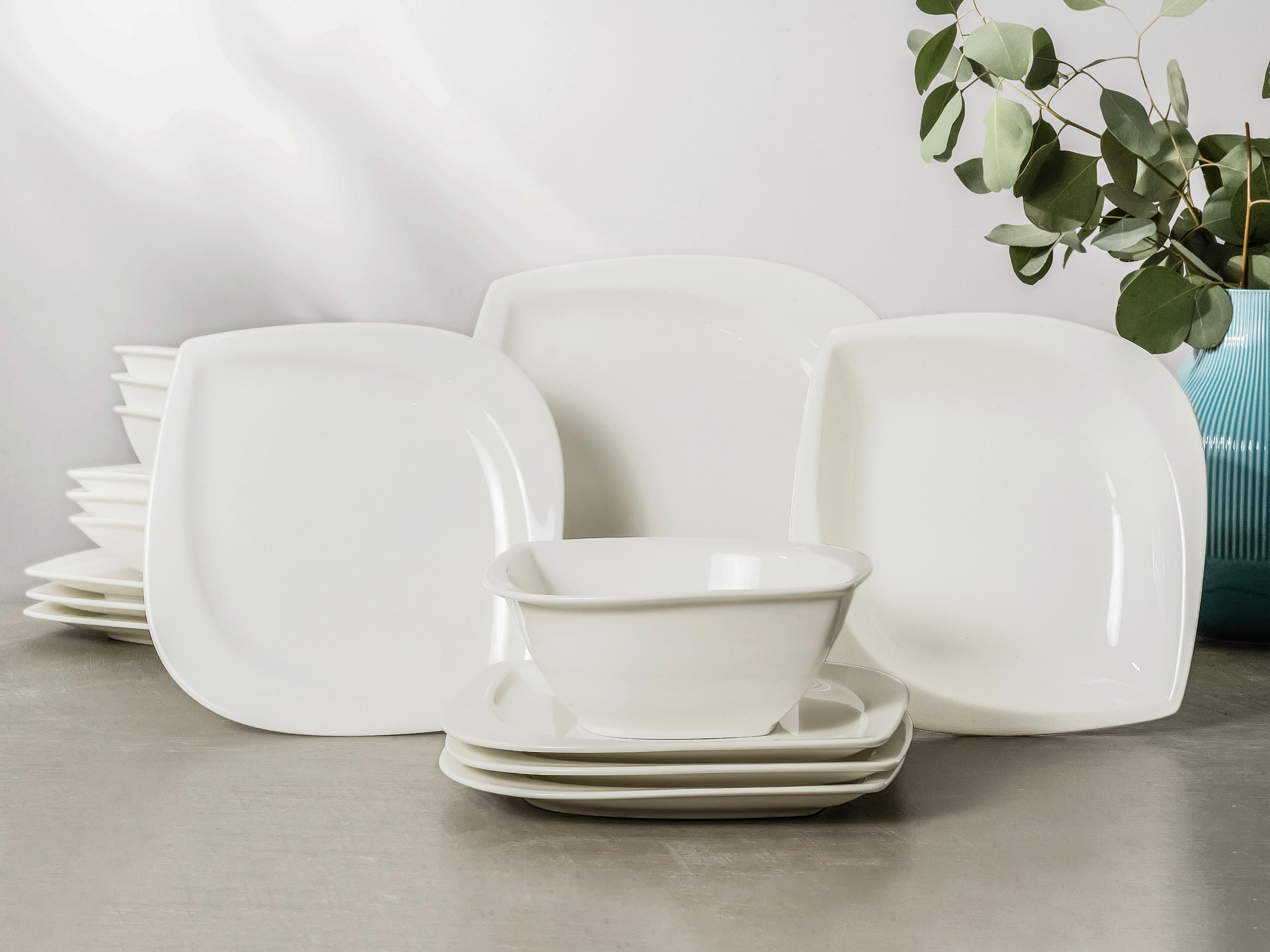 Kombiservice Melbourne Weiß 16--Teilig - Weiß, Basics, Keramik - Creatable