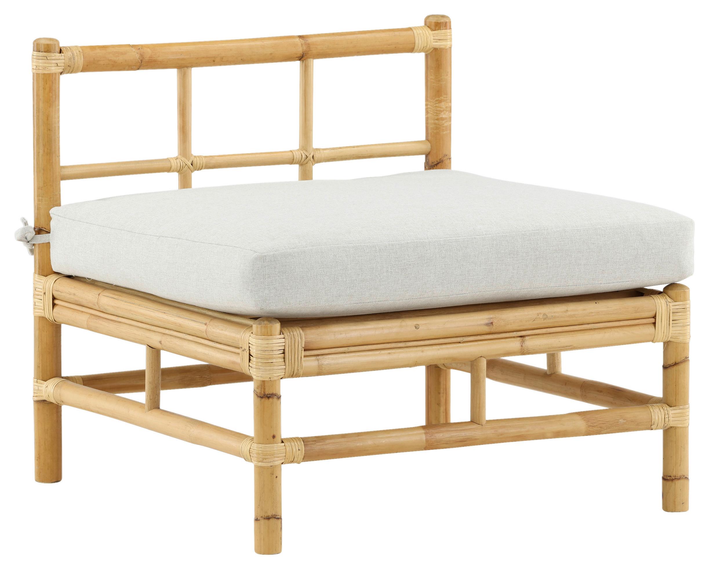 Loungesofa Cane - Hellbraun, KONVENTIONELL, Holz (71,5/71/75cm) - Gardenson