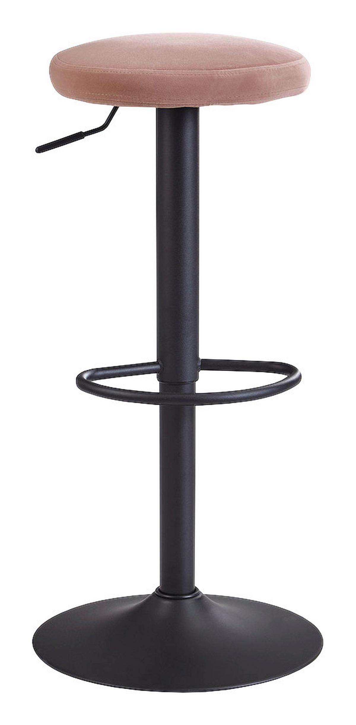 Barová židle BARHOCKER růžová - růžová/černá, Moderní, kov/textil (40/79/40cm) - MID.YOU