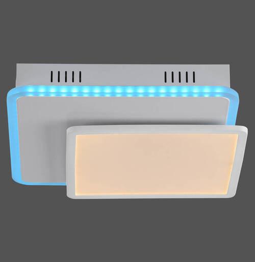 LED-Deckenleuchte Arenda L: 45,3 cm dimmbar und Schwenkbar - Weiß, Design, Kunststoff/Metall (45,3/45,3/7,5cm)