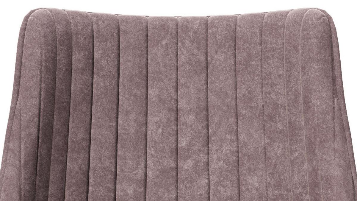 Polsterstuhl Samantha Rosa/ Schwarz 2er-Set - Schwarz/Rosa, KONVENTIONELL, Textil/Metall (51/84/55cm) - Playboy