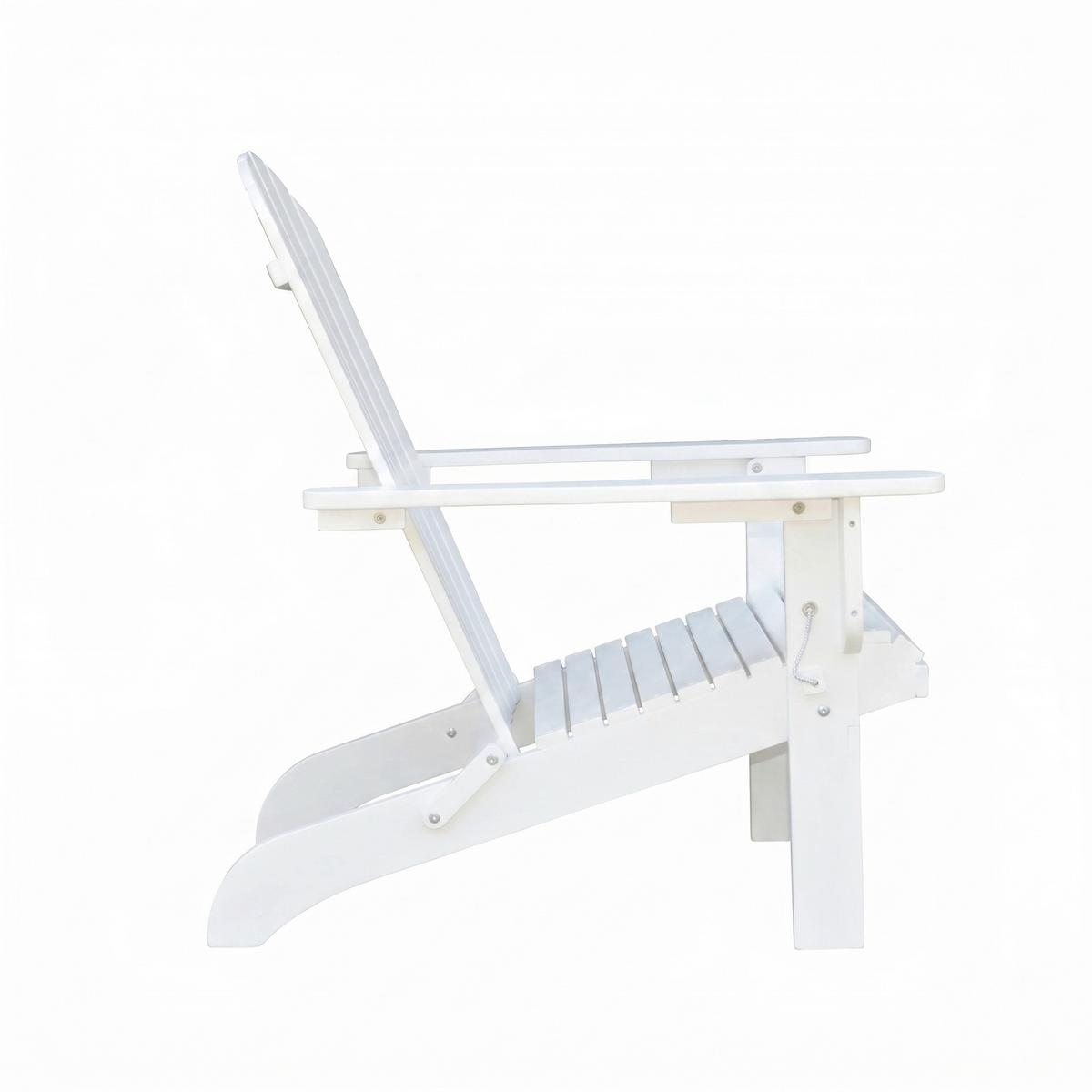 Garten-Relaxsessel Akazie - Weiß, Basics, Holz (84/69/93cm)