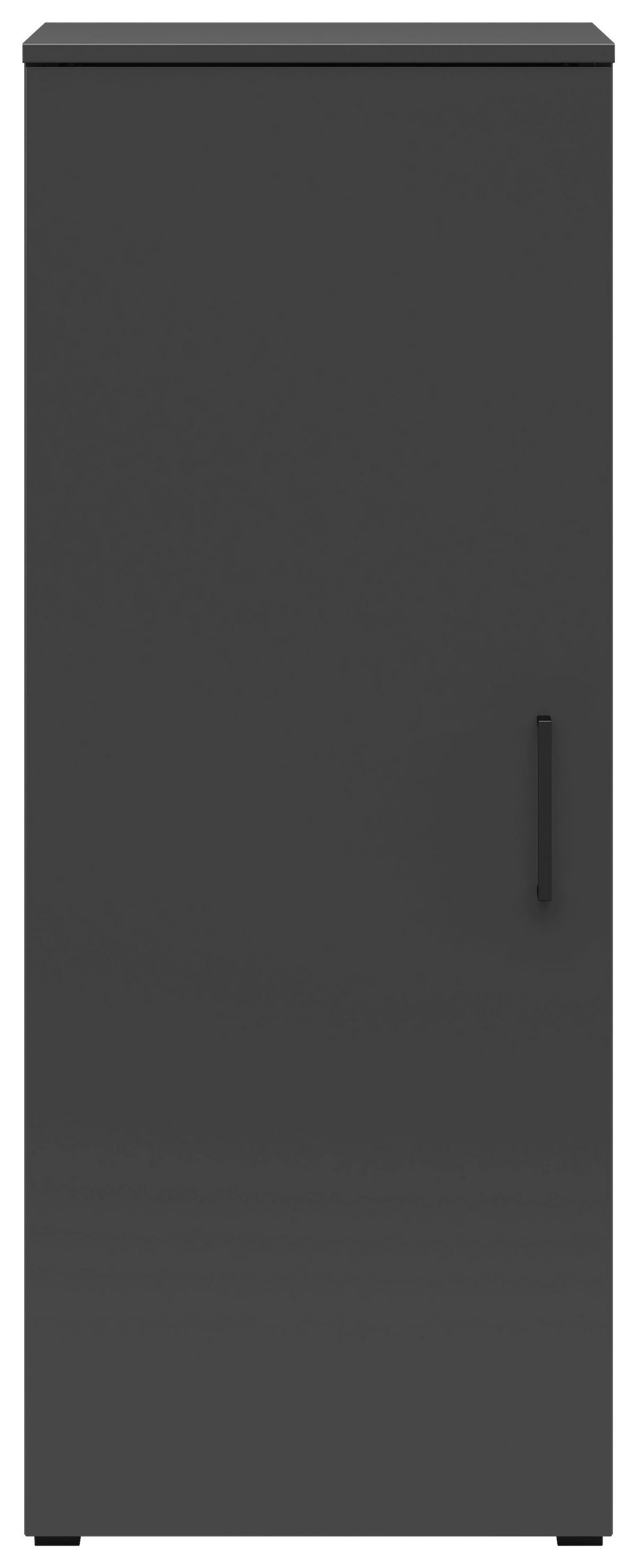 Komoda Cabinet š: 45 cm - čierna/grafitová, Modern, kompozitné drevo/plast (45/115/40cm)
