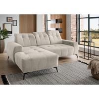 ECKSOFA Sano, Beige S: 180x258 cm - Beige/Schwarz, MODERN, Textil (180/258cm) - Livetastic