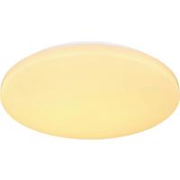 LED-Deckenleuchte Martina Ø 40 cm mit Farbtemperaturwechsler - Opal/Weiß, MODERN, Kunststoff/Metall (40/7,6cm) - Luca Bessoni